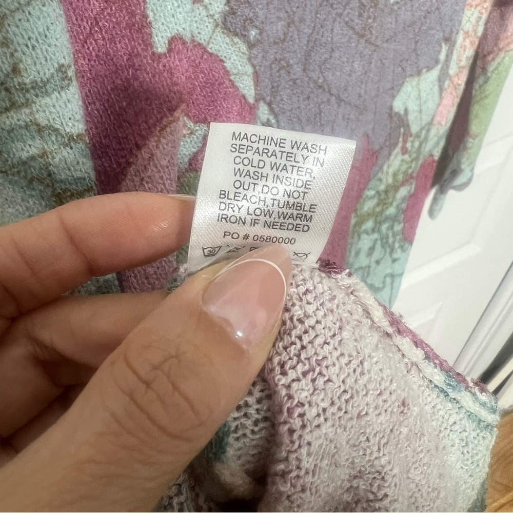 Show Me Your Mumu World Tour Knit Sweater Small Oversized Map Print - Picture 7 of 8